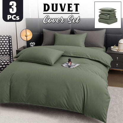 Duvet Cover Set UK | Soft Bedding for Double King Super King | Design 0132 Single Duvet Cover (135 x 200 cm) Teal - Plain Duvet Cover