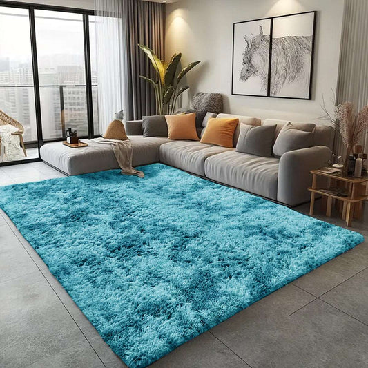 Non Slip Hallway Runner Rug UK | Long Kitchen Carpet Runner Mat | Design 0120 50 x 80 cm Grey - Plain Shaggy Rug