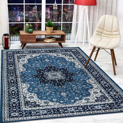 Non Slip Hallway Runner Rug UK | Long Kitchen Carpet Runner Mat | Design 0108 80 x 300 cm (2 ft 6 in x 10 ft) Grey - Rome Rug