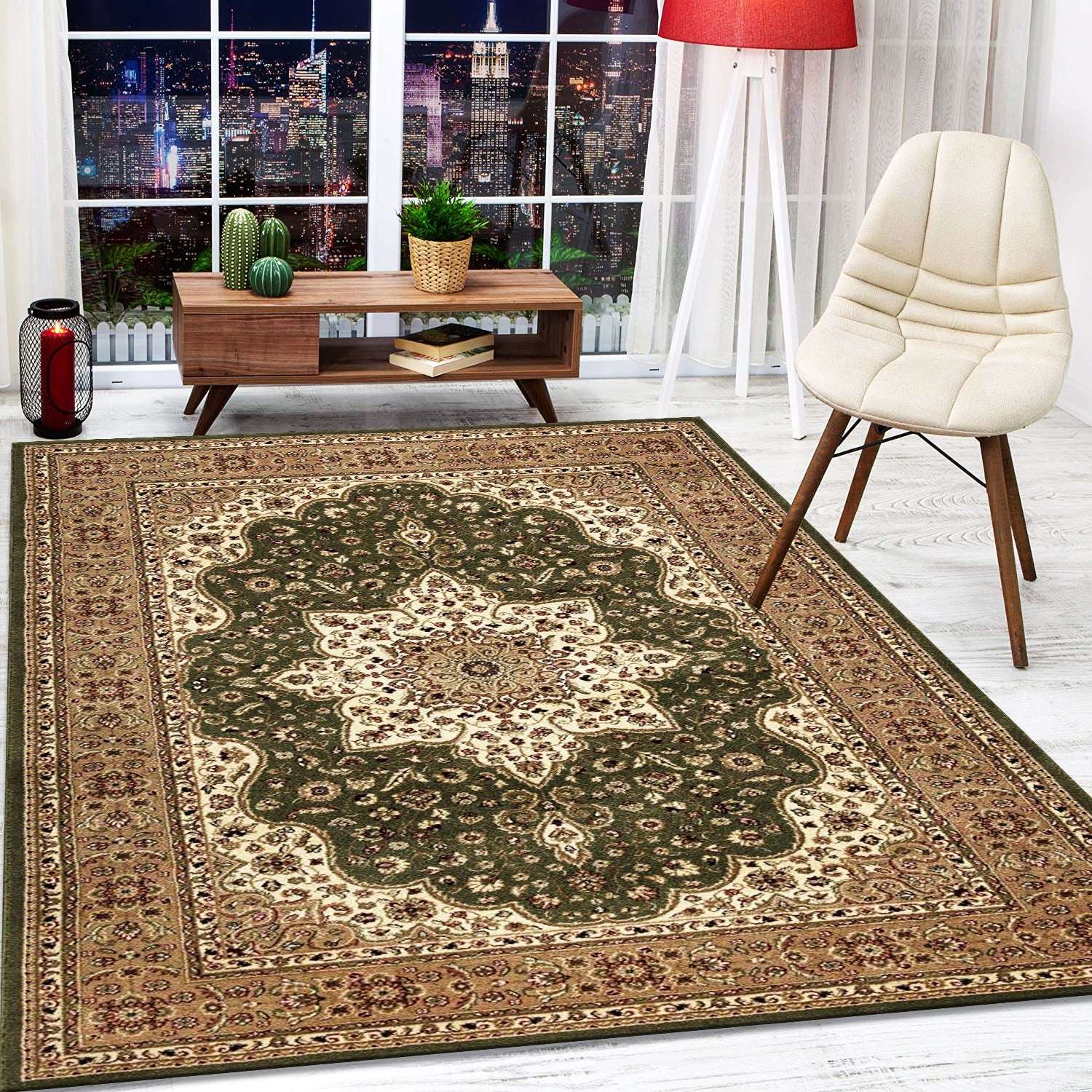 Traditional Kitchen and Hall Area Rug - Grey