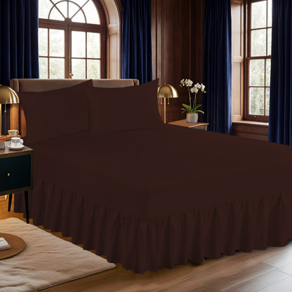Extra Deep Fitted Sheet UK | 25CM Soft Bed Sheet Single Double King | Design 0137 Small Double Purple