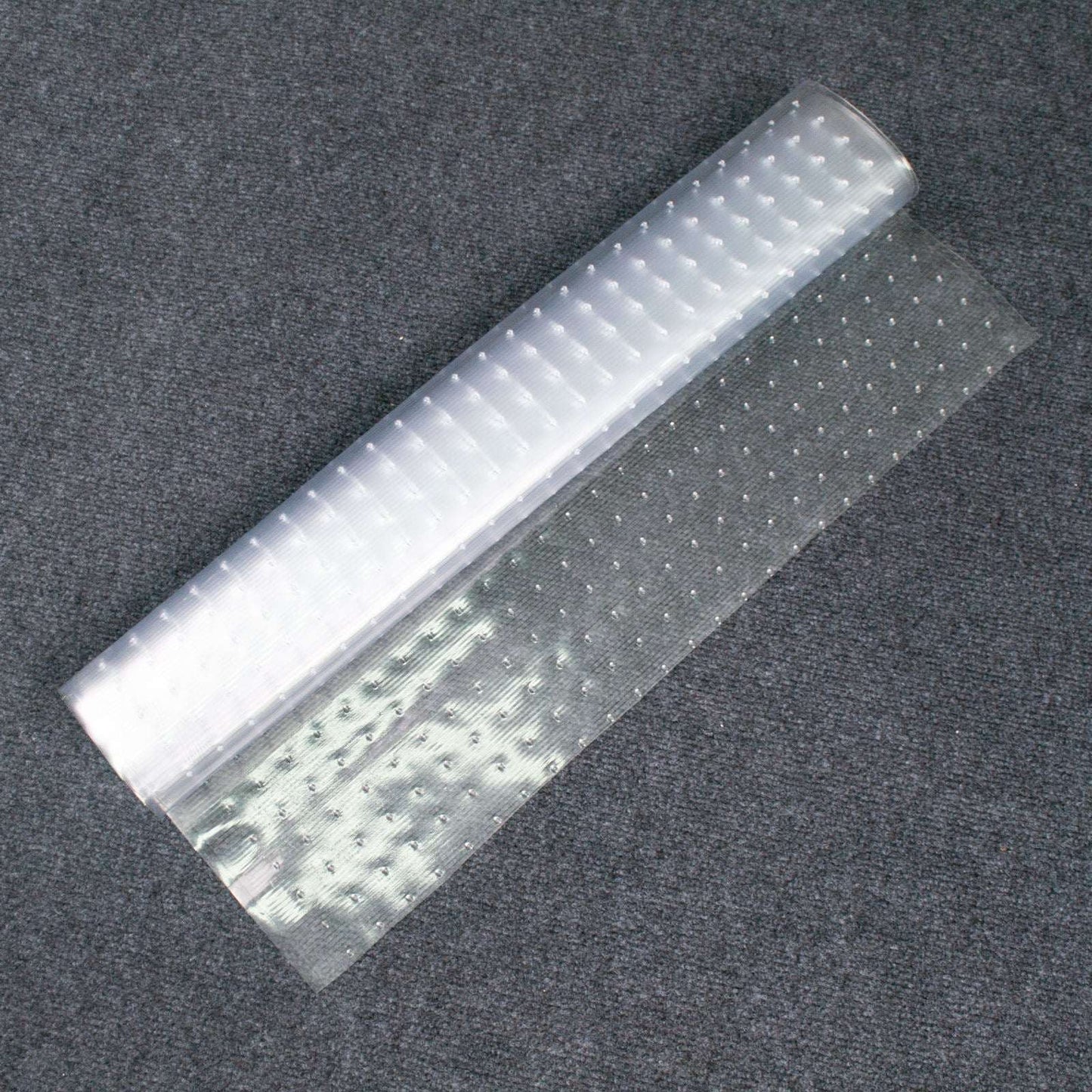 Clear Carpet Protector Roll UK | Skid Resistant Vinyl Floor Mat 7 Foot Long 27" Width Transparent