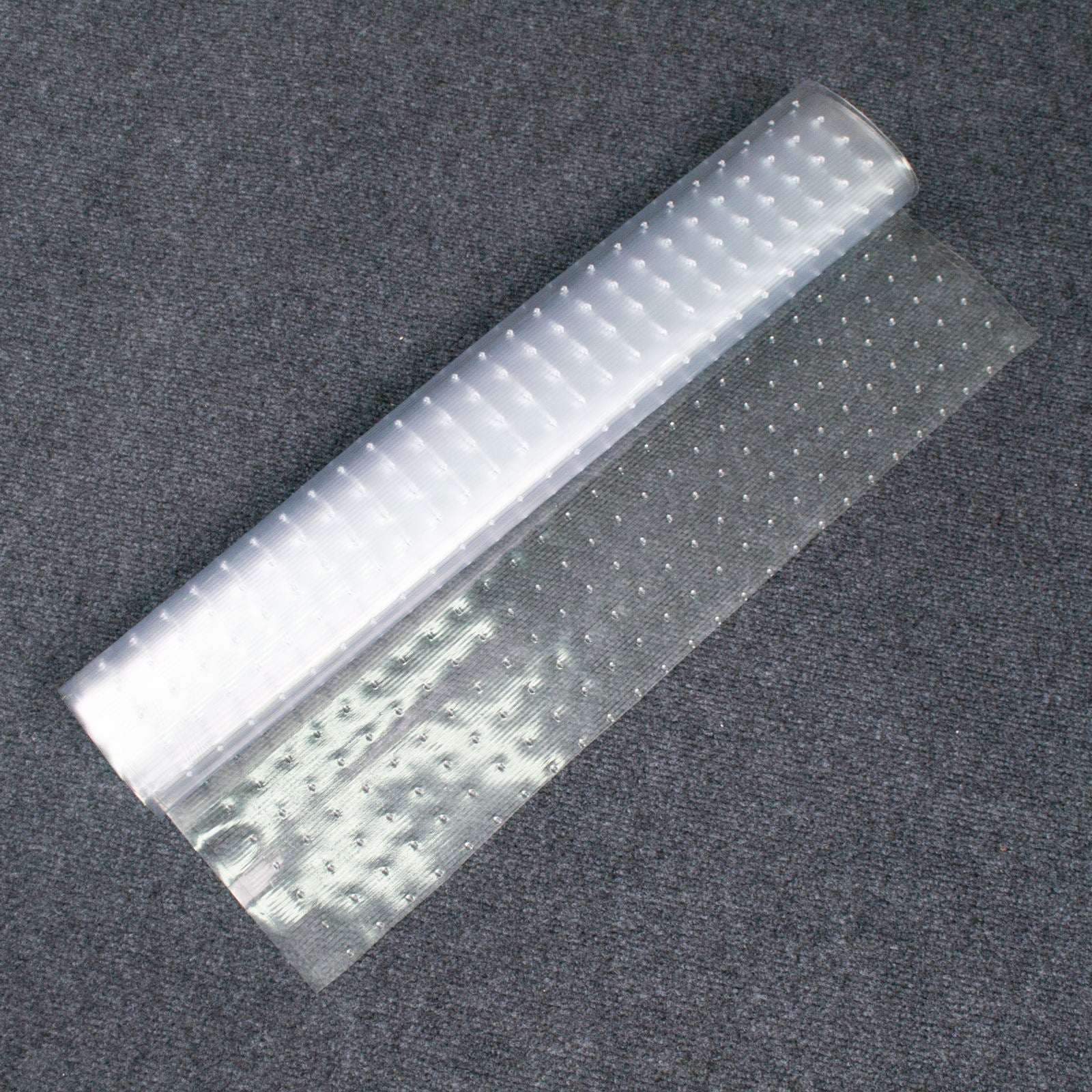 Clear Carpet Protector Roll UK | Skid Resistant Vinyl Floor Mat 7 Foot Long 27" Width Transparent
