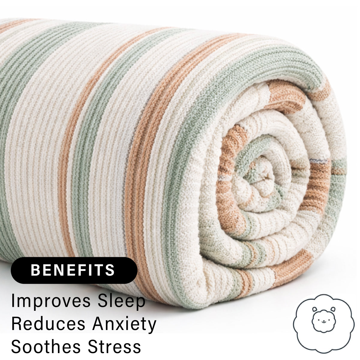 Dyed Yarn Reversible Throw Blanket - Evim Des 4