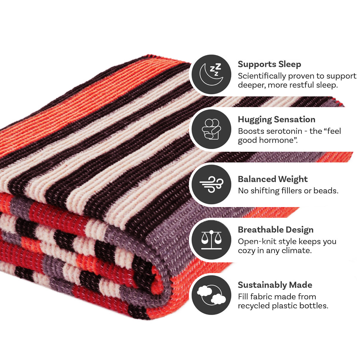 Dyed Yarn Reversible Throw Blanket - Evim Des 3