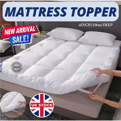 Hotel Quality 10cm Mattress Topper - White