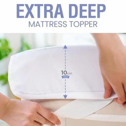 Hotel Quality 10cm Mattress Topper - White