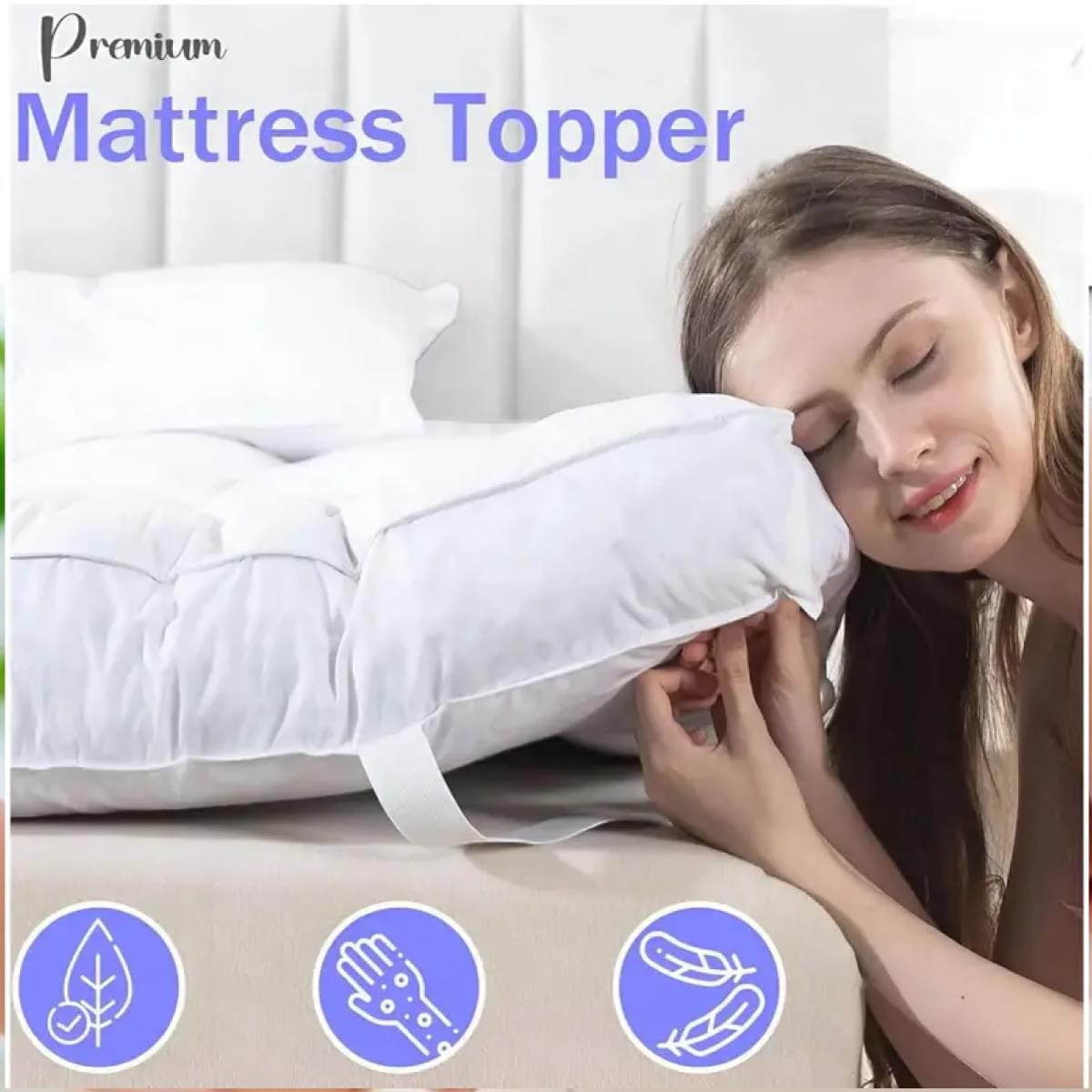 Hotel Quality 10cm Mattress Topper - White