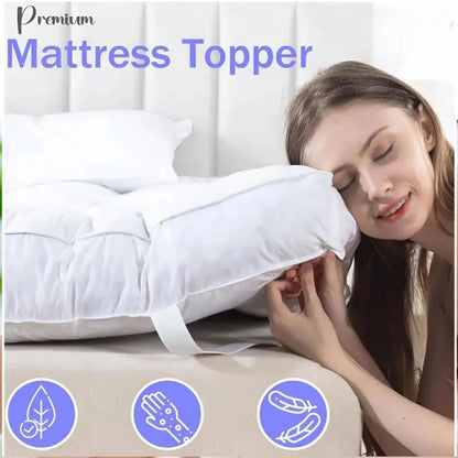 Hotel Quality 10cm Mattress Topper - White