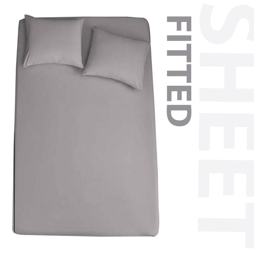 Extra Deep 25cm Fitted Sheet - Grey