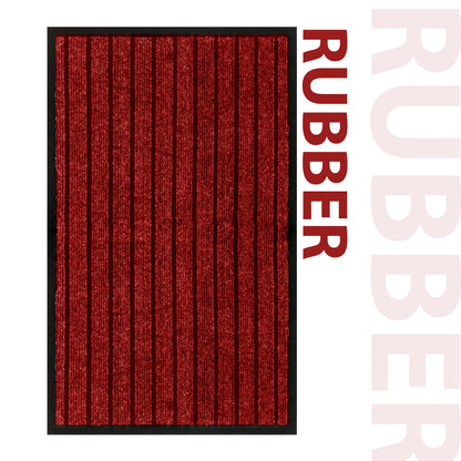 Non Slip Rubber Door Mat | Indoor & Outdoor Heavy Duty Entrance Mat | Washable Hallway Runner Rug | Floor Barrier Mat UK