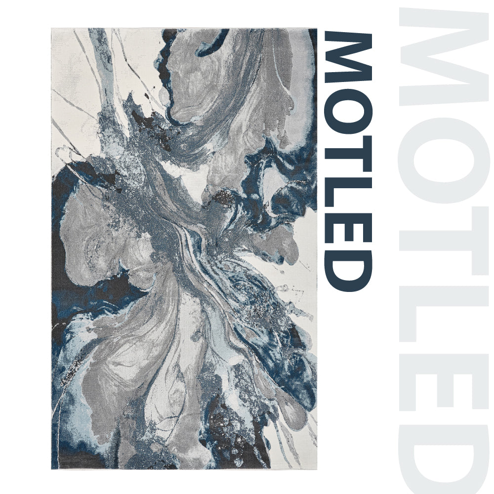 Motled Rug - Large Fluffy Area Rug Carpet Washable Non-Slip Soft Modern Indoor Floor Rug for Living Room, Bedroom, Hallway, Lounge