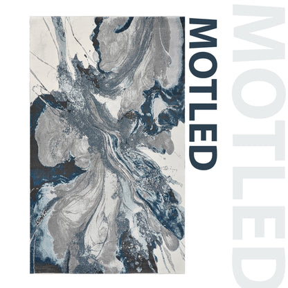 Motled Rug - Large Fluffy Area Rug Carpet Washable Non-Slip Soft Modern Indoor Floor Rug for Living Room, Bedroom, Hallway, Lounge
