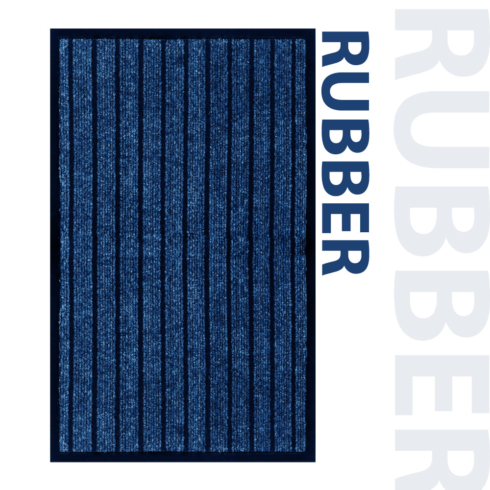 Non Slip Rubber Door Mat | Indoor & Outdoor Hallway Runner Rug | Heavy Duty Floor Barrier Mat
