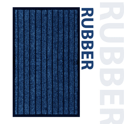 Non Slip Rubber Door Mat | Indoor & Outdoor Hallway Runner Rug | Heavy Duty Floor Barrier Mat