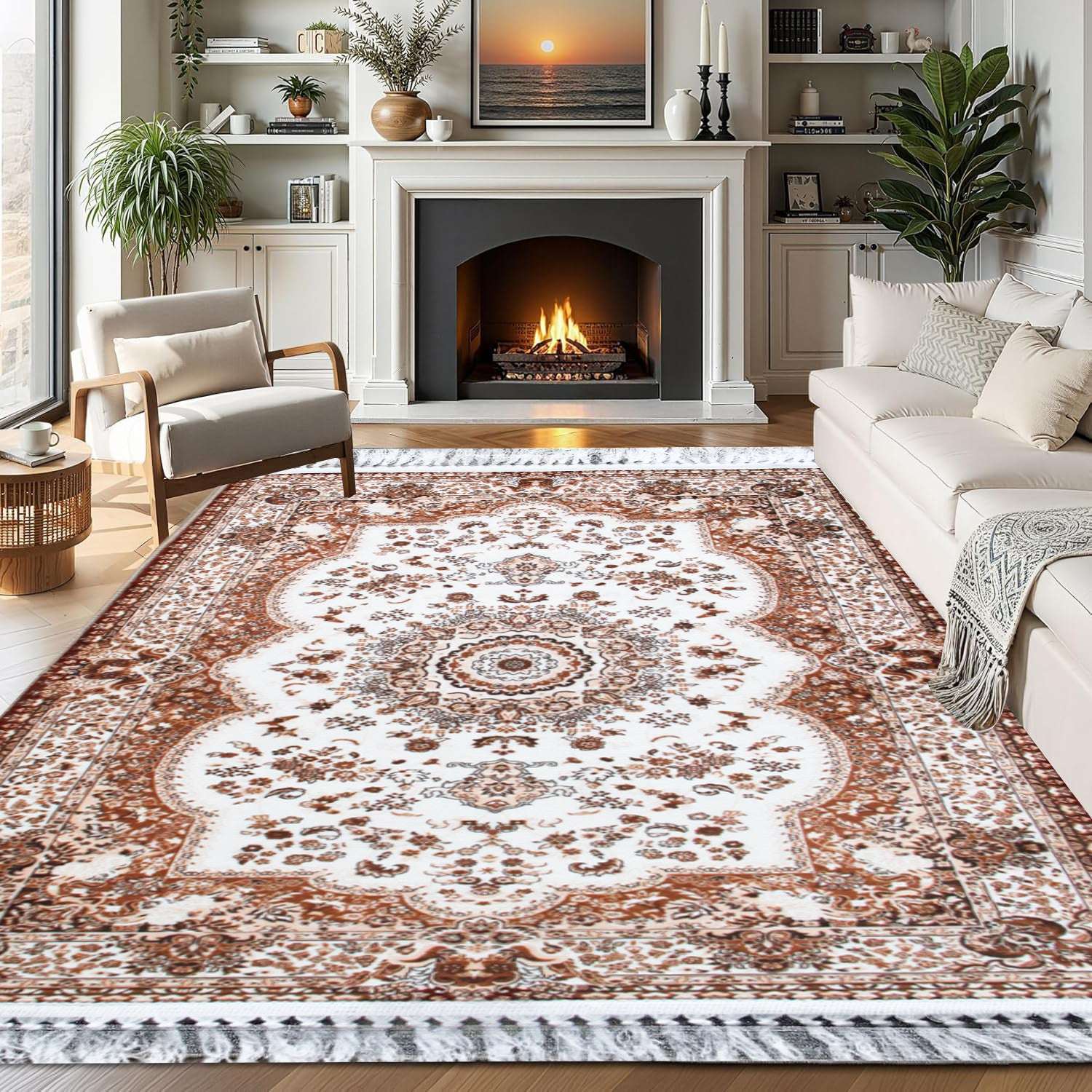 Elegant Traditional Area Rug - Blue