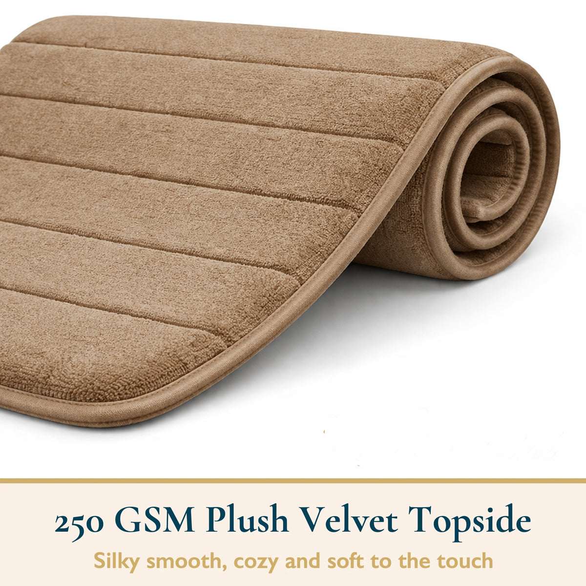 Non Slip Bath Mat Extra Large Bathroom Rug Water Absorbent Toilet Pedestal Mats