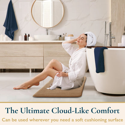 Non Slip Bath Mat Extra Large Bathroom Rug Water Absorbent Toilet Pedestal Mats