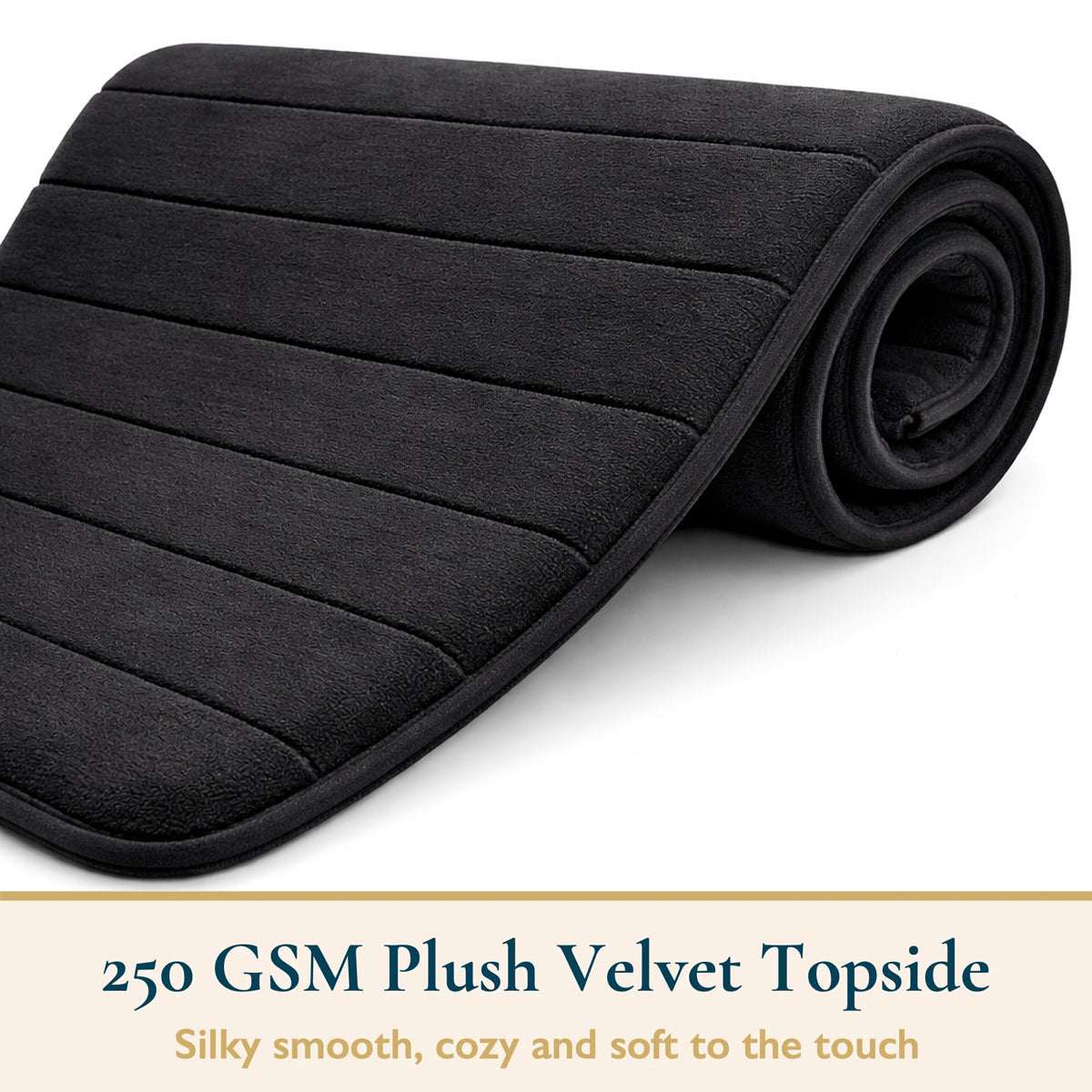 Non Slip Bath Mat Extra Large Bathroom Rug Water Absorbent Toilet Pedestal Mats