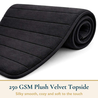 Non Slip Bath Mat Extra Large Bathroom Rug Water Absorbent Toilet Pedestal Mats