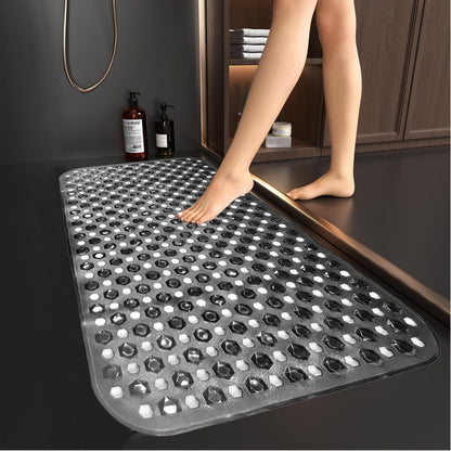 Extra Large Bath Mat Non Slip Bathtub Strong Suction Anti Mold Rubber Shower Mat