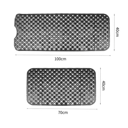 Extra Large Bath Mat Non Slip Bathtub Strong Suction Anti Mold Rubber Shower Mat