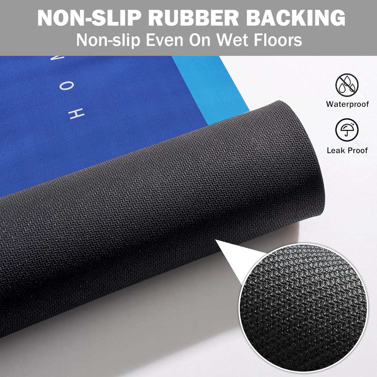 Non Slip Bath Mat UK | Soft Water Absorbent Bathroom Rug | Design 0128