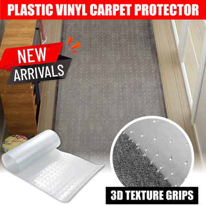Clear Carpet Protector Roll | Transparent Floor Mat for Carpets & Rugs