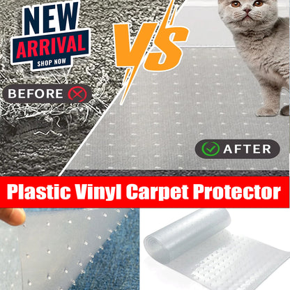 Clear Carpet Protector Roll | Transparent Floor Mat for Carpets & Rugs