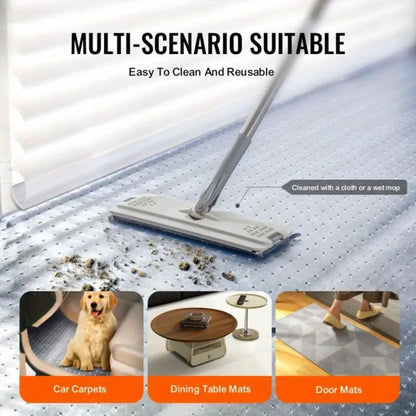 Clear Carpet Protector Roll | Transparent Floor Mat for Carpets & Rugs