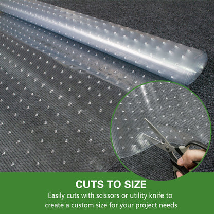 Clear Carpet Protector Roll | Transparent Floor Mat for Carpets & Rugs