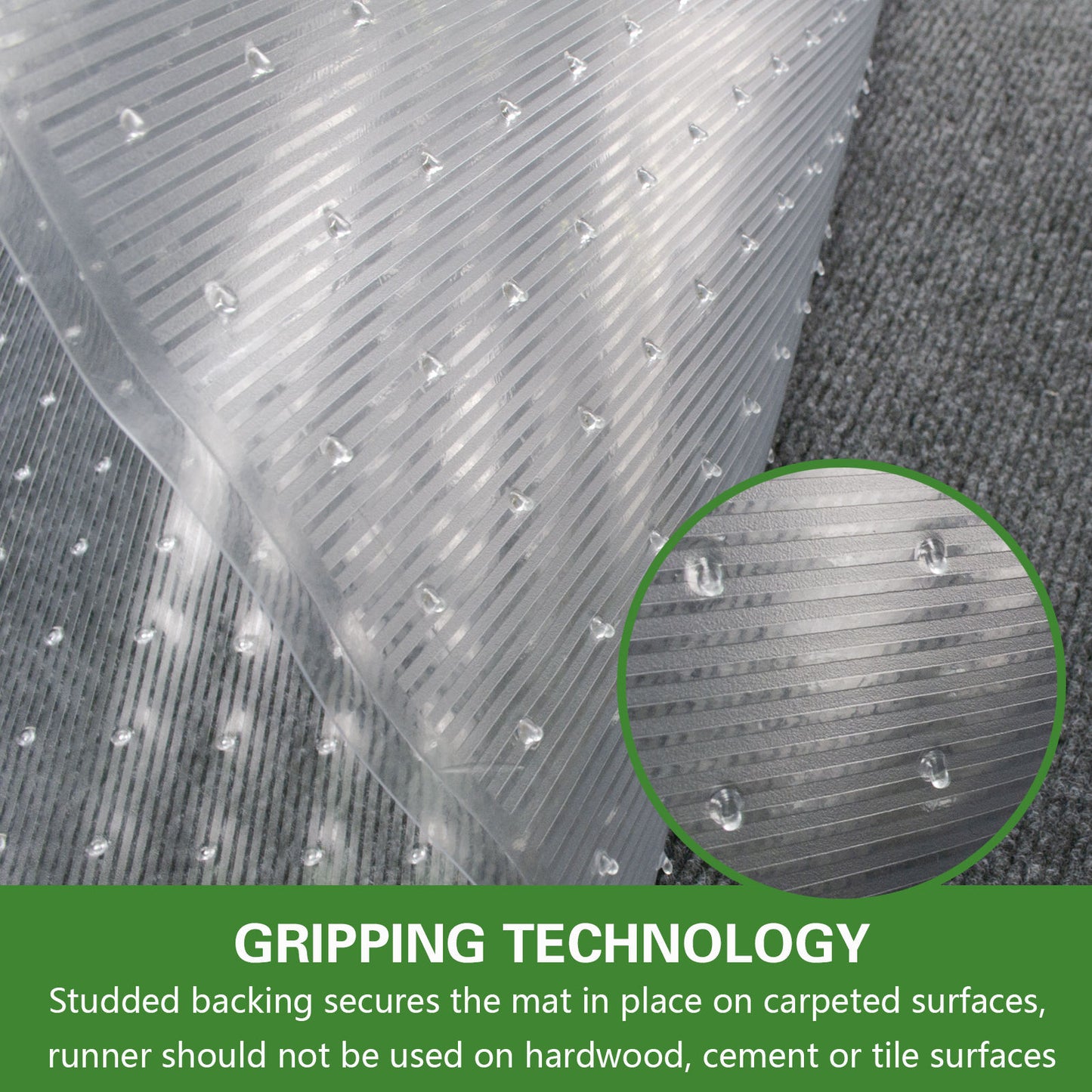 Clear Carpet Protector Roll | Transparent Floor Mat for Carpets & Rugs