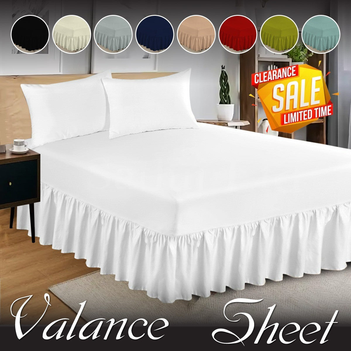 Extra Deep Fitted Sheet UK | 25CM Soft Bed Sheet Single Double King | Design 0137 Single Purple