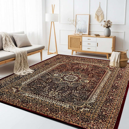 Non Slip Hallway Runner Rug UK | Long Kitchen Carpet Runner Mat | Design 0105 60 x 110 cm Grey - Marrakesh 207