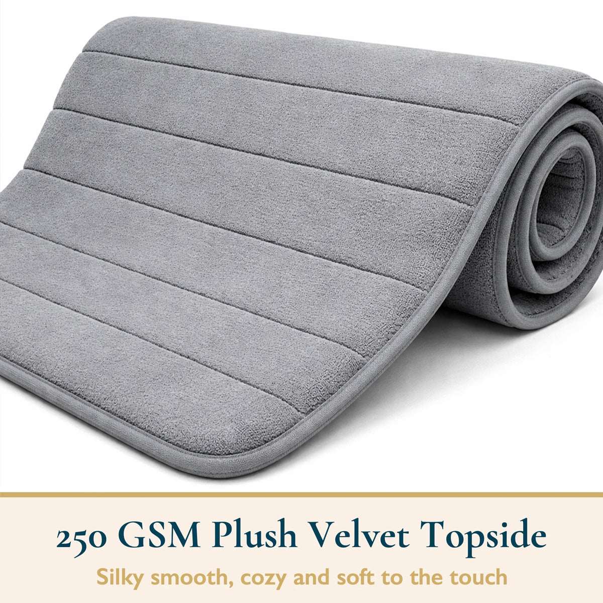 Non Slip Bath Mat Extra Large Bathroom Rug Water Absorbent Toilet Pedestal Mats