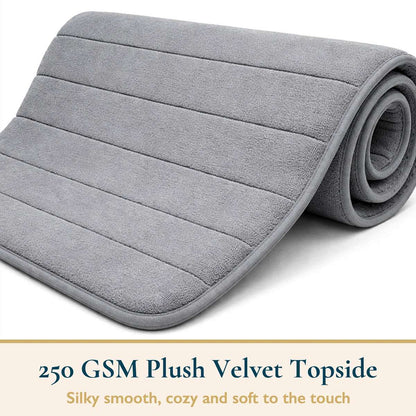 Non Slip Bath Mat Extra Large Bathroom Rug Water Absorbent Toilet Pedestal Mats