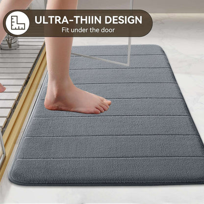 Non Slip Bath Mat Extra Large Bathroom Rug Water Absorbent Toilet Pedestal Mats
