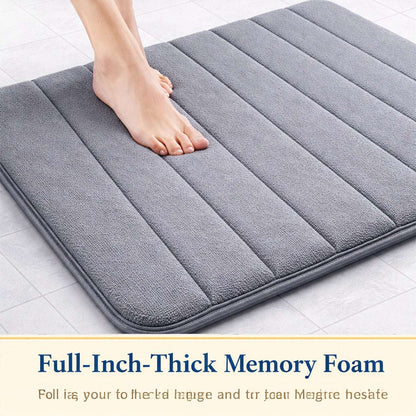 Non Slip Bath Mat Extra Large Bathroom Rug Water Absorbent Toilet Pedestal Mats