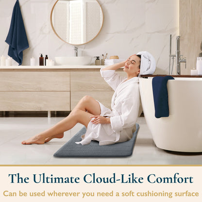 Non Slip Bath Mat Extra Large Bathroom Rug Water Absorbent Toilet Pedestal Mats