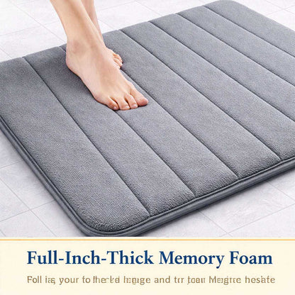 Non-Slip Absorbent Bathroom Mat | Bath Mat & Pedestal Mat Set