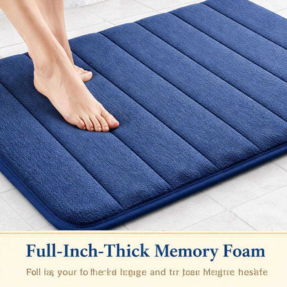 Non-Slip Absorbent Bathroom Mat | Bath Mat & Pedestal Mat Set