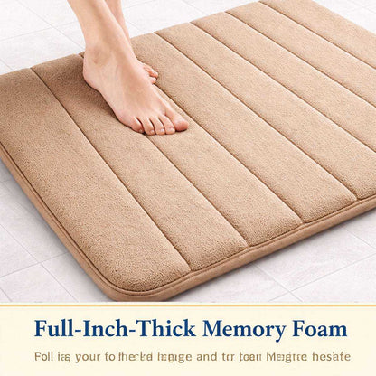 Non-Slip Absorbent Bathroom Mat | Bath Mat & Pedestal Mat Set
