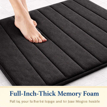 Non-Slip Absorbent Bathroom Mat | Bath Mat & Pedestal Mat Set