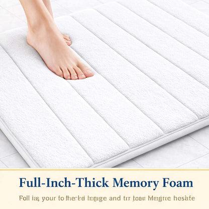 Non-Slip Absorbent Bathroom Mat | Bath Mat & Pedestal Mat Set
