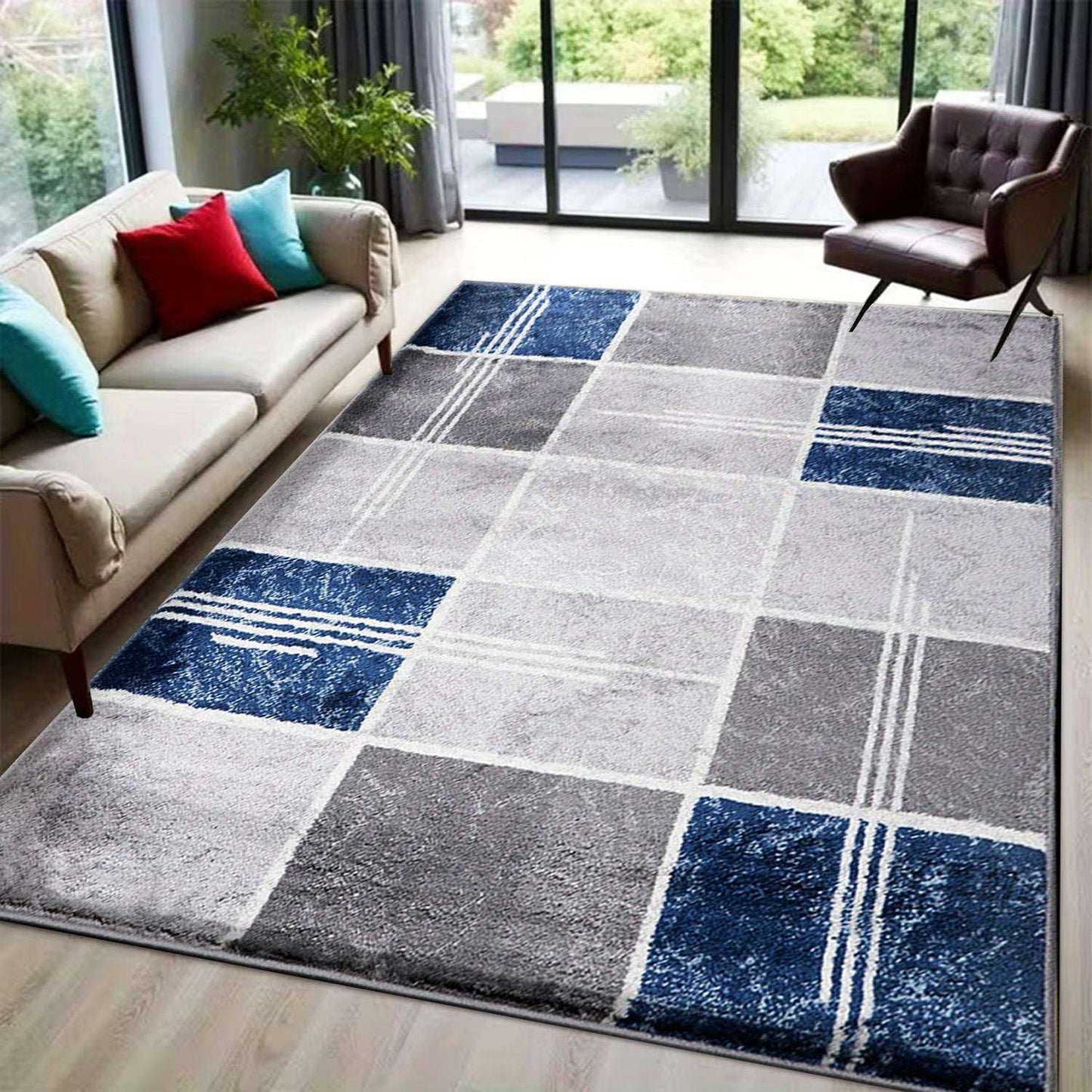 Box Geometric Area Rug