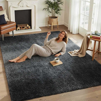 Soft Shaggy Area Rug | Living Room, Bedroom & Hallway Rug