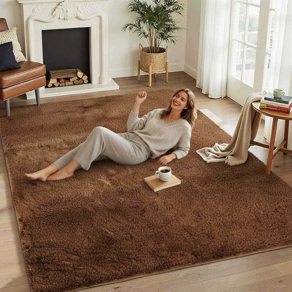 Soft Shaggy Area Rug | Living Room, Bedroom & Hallway Rug