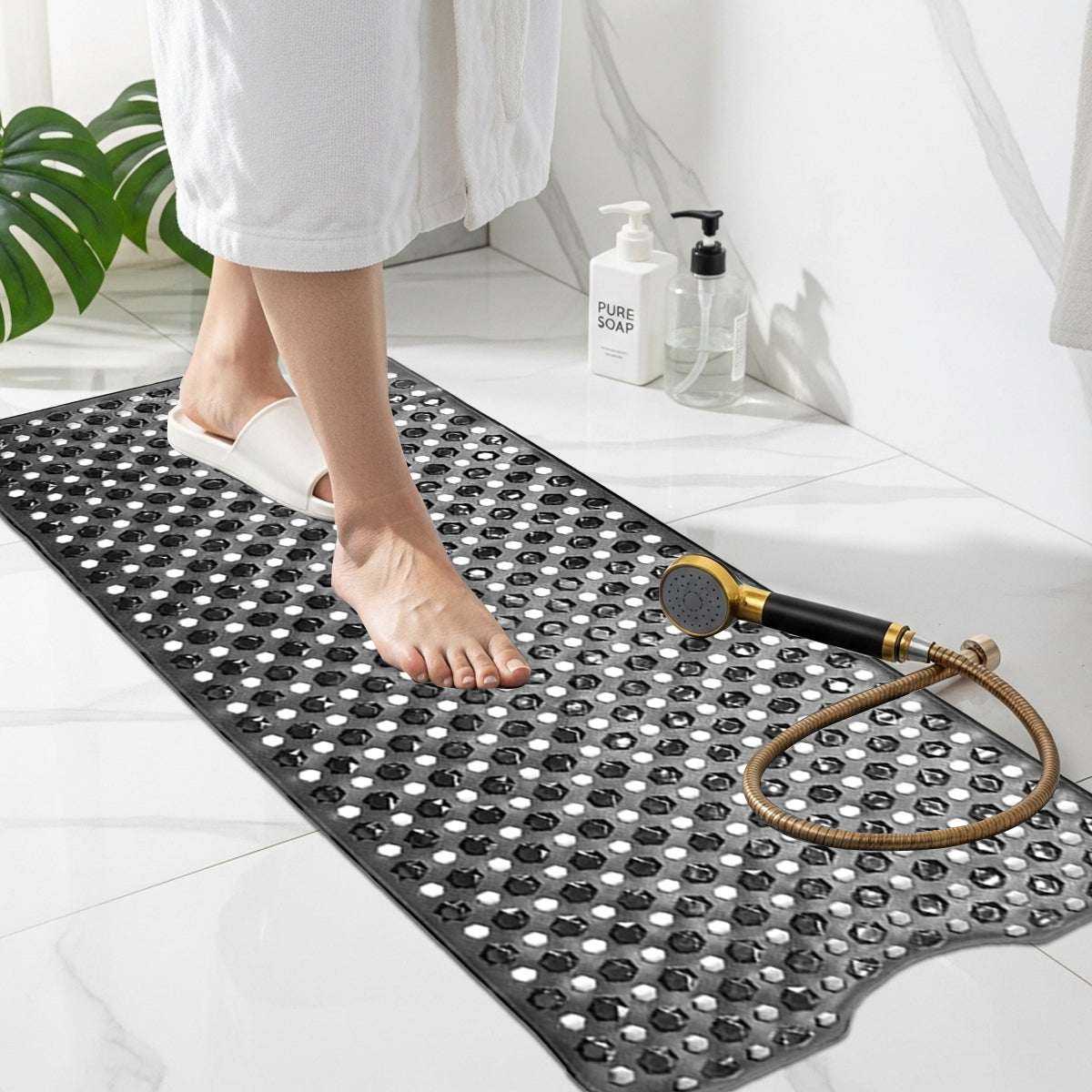 Non-Slip Shower Bath Mat with Suction Cups