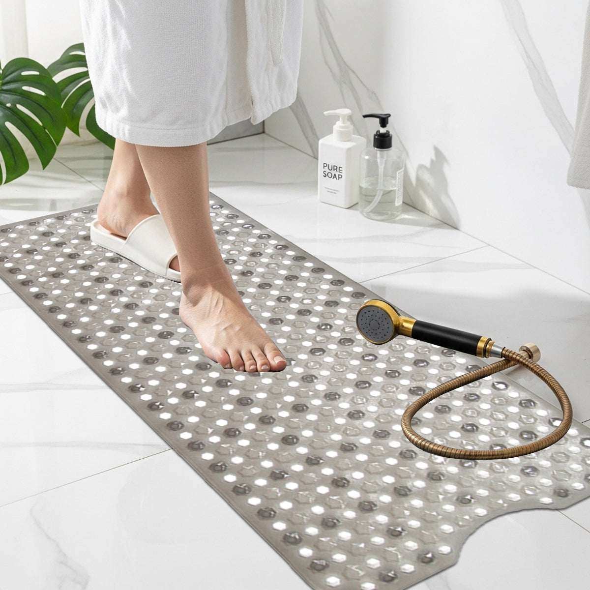 Non-Slip Shower Bath Mat with Suction Cups