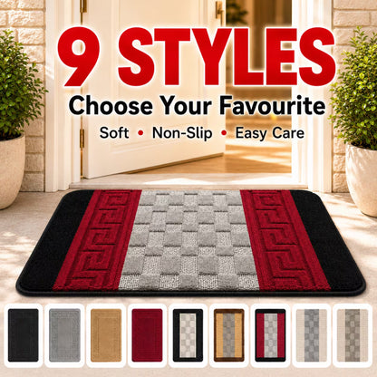 Washable Non Slip Area Rug - Beige Brown